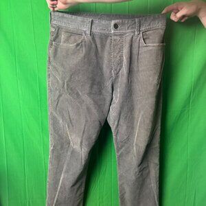 James Perse Corduroy Grey 5-Pocket Stretchcord Pants — Size 33